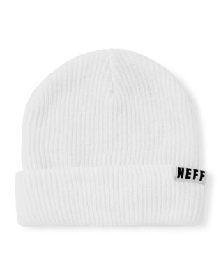 "White Cuff Beanie Hat - Neff"