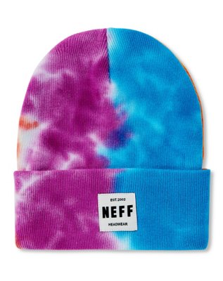 "Rainbow Tie Dye Beanie Hat - Neff"