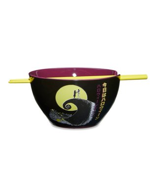 "The Nightmare Before Christmas Bowl with Chopsticks - 22 oz."