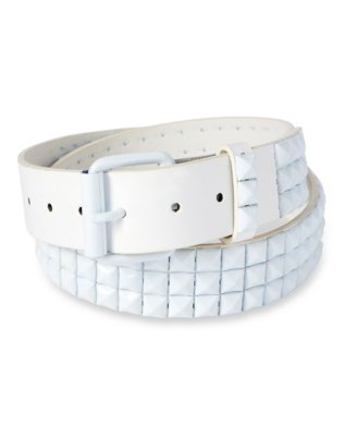 "White Studded Belt"