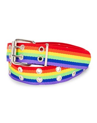 "Rainbow Pride Double Prong Belt"