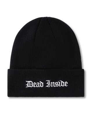 "Dead Inside Cuff Beanie Hat"