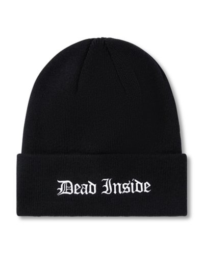 Dead Inside Cuff Beanie Hat