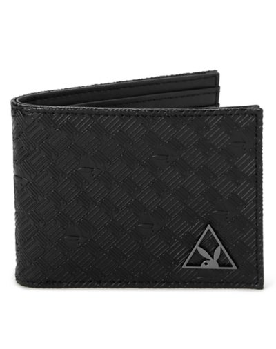 Black Playboy Logo Bifold Wallet