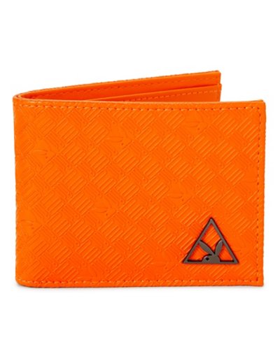 Orange Playboy Logo Bifold Wallet