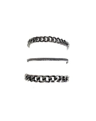 "Multi-Pack Curb Chain Bracelets - 3 Pack"