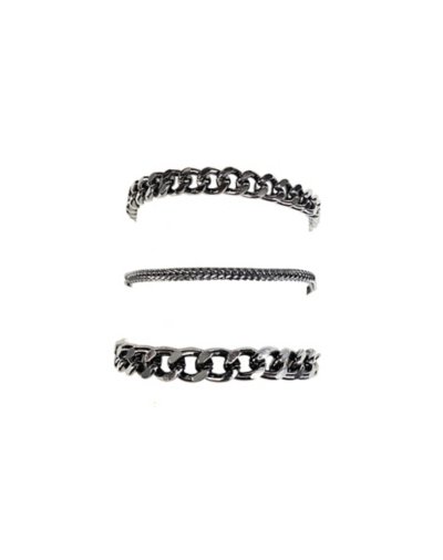 Multi-Pack Curb Chain Bracelets - 3 Pack