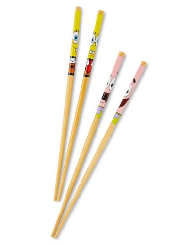 "Patrick Star and SpongeBob SquarePants Chopsticks 2 Pack"