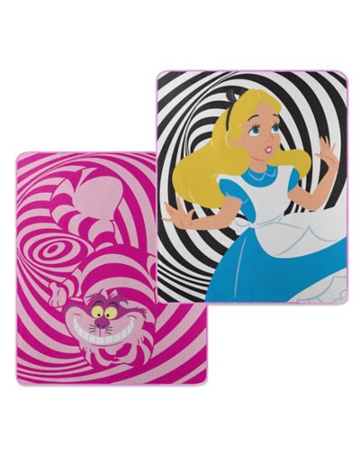 Cheshire Cat Alice in Wonderland Reversible Fleece Blanket