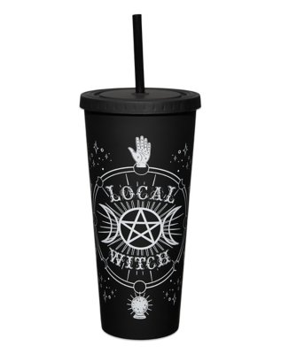 "Local Witch Cup with Straw - 20 oz."