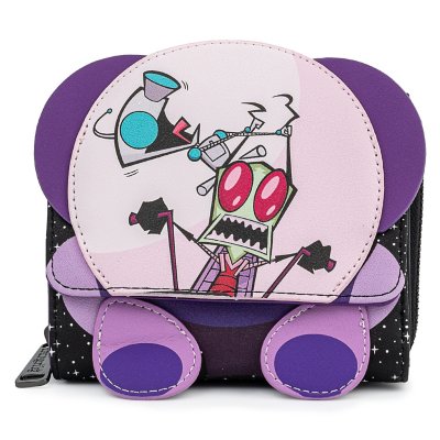 "Loungefly Invader Zim and Gir 3D Zip Wallet"