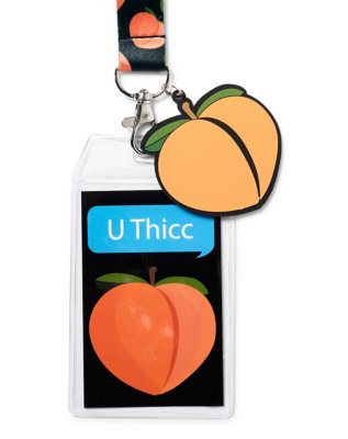 "Thicc Peach Lanyard"