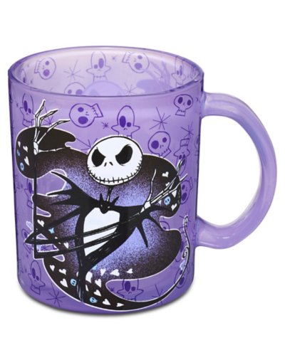 "Jack Skellington Glitter Handle Coffee Mug 17.5 oz. - The Nightmare Be"