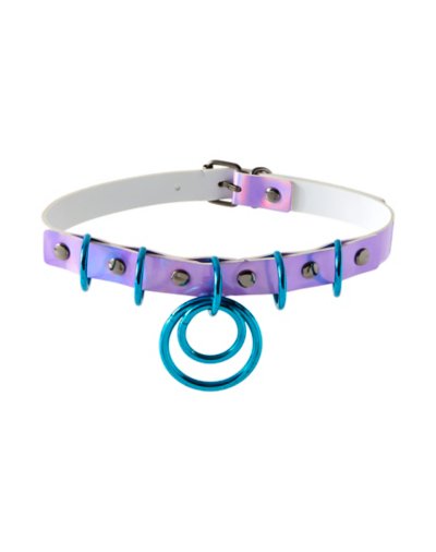 Pastel Purple Double Choker Necklace