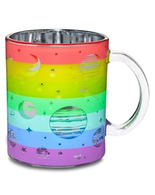 "Rainbow Frosted Galaxy Coffee Mug - 16 oz."