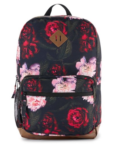 Floral Rose Print Backpack