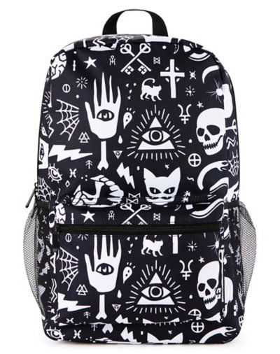 Mystical Icons Print Backpack