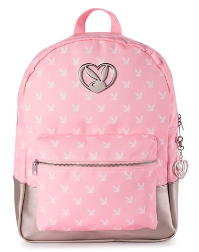 Playboy Bunny All Over Print Backpack Pink