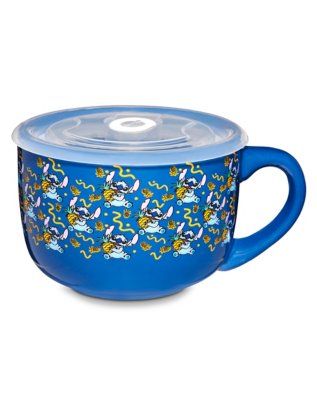 "Pineapple Stitch Soup Mug with Lid 24 oz. - Lilo & Stitch"