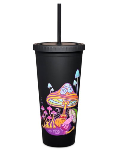 Mushroom Cup with Straw - 24 oz.