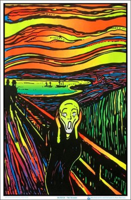 "The Scream Blacklight Poster"