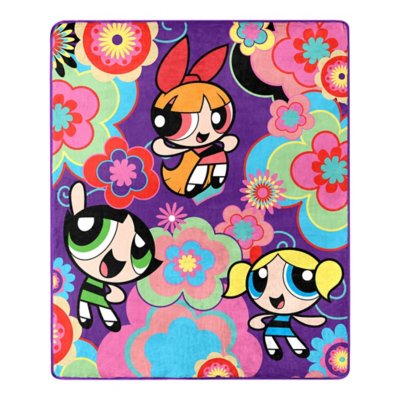 Flower Fun Reversible Fleece Blanket - The Powerpuff Girls