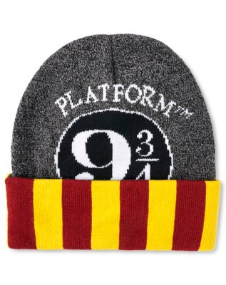 "Harry Potter Striped Cuff Beanie Hat"