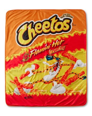 "Flamin' Hot Cheetos Sherpa Fleece Blanket"