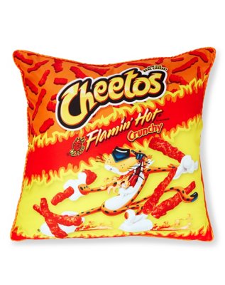 "Square Flamin' Hot Cheetos Pillow"