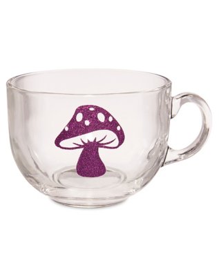 "Glitter Mushroom Soup Mug - 22 oz."