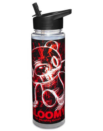 Gloomy Bear Water Bottle with Straw - 24 oz.