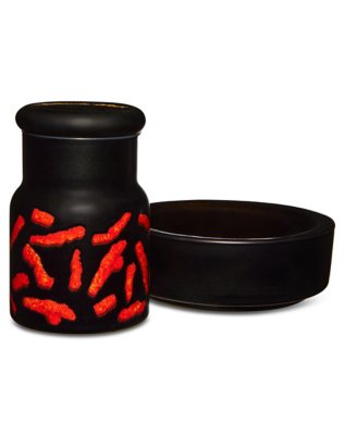 "Flamin Hot Cheetos Ash Tray and Jar Set"