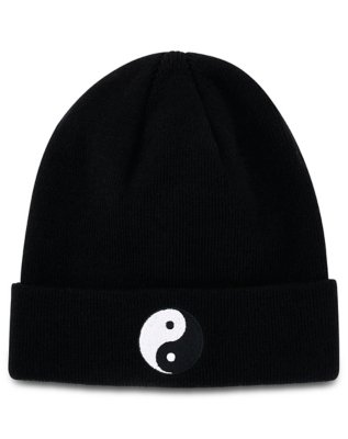 "Yin Yang Cuff Beanie Hat"