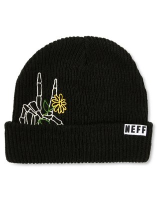 "Peace Fingers Cuff Beanie Hat - Neff"