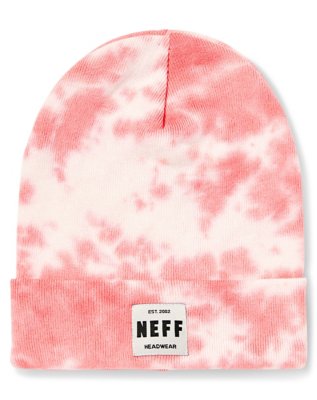 "Pink Tie-Dye Cuff Beanie - Neff"