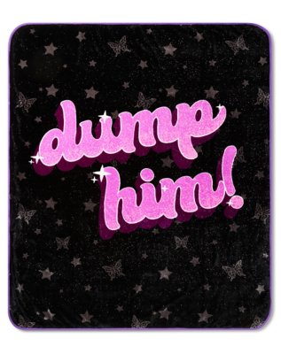 "Dump Him Reversible Fleece Blanket - Bratz"