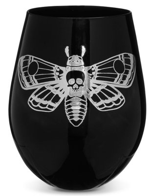 "Death Moth Stemless Wine Glass - 22 oz."