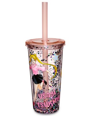 "Usagi Confetti Cup With Straw 20 oz.- Sailor Moon"