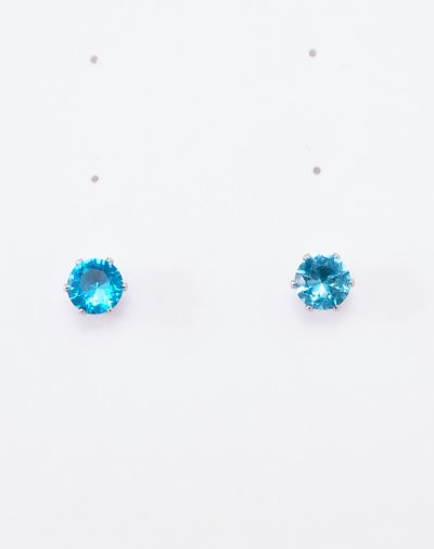 Topaz Semi-Precious November Birthstone Stud Earrings