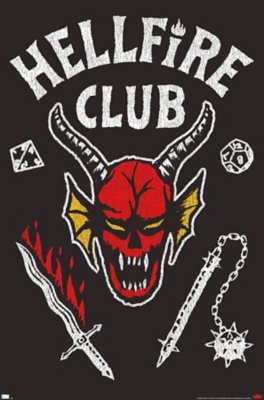 "Hellfire Club Stranger Things Poster"