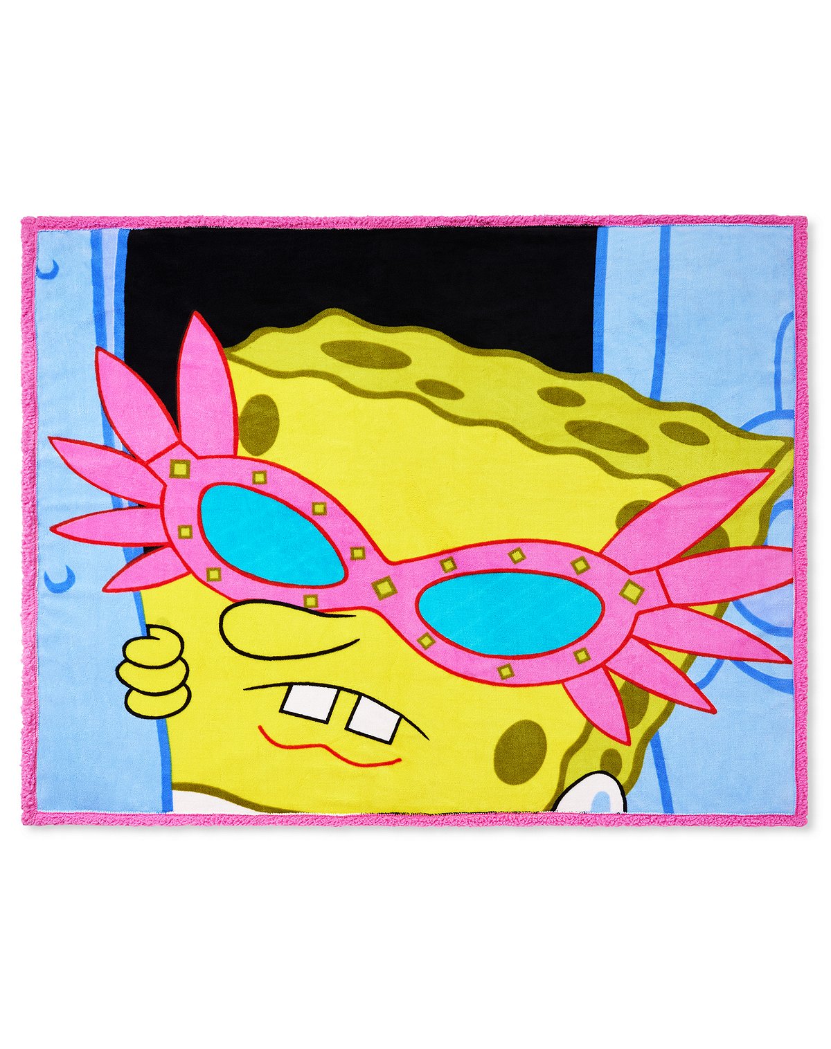 Sunglasses SpongeBob SquarePants Sherpa Fleece Blanket