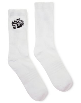 "Love Yourself Crew Socks"