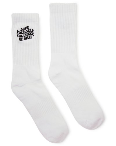 "Love Yourself Crew Socks"