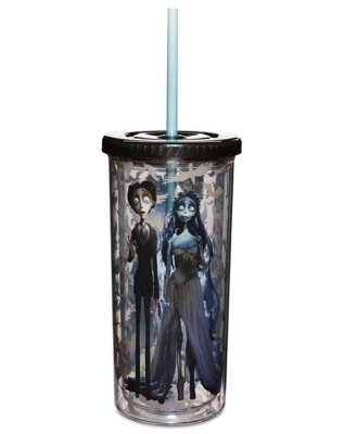 "Corpse Bride Crows Cup with Straw - 20 oz."