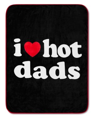 "I Heart Hot Dads Fleece Blanket - Danny Duncan"