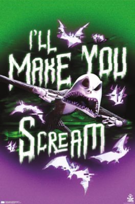 "Make You Scream Poster - The Nightmare Before Christmas"