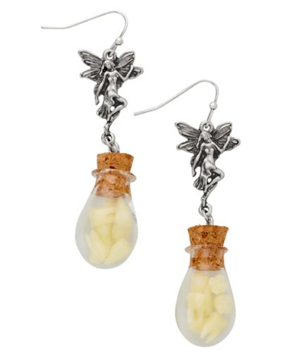 Tooth Fairy Jar Dangle Earrings