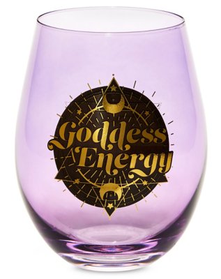 "Goddess Energy Stemless Wine Glass - 20 oz."