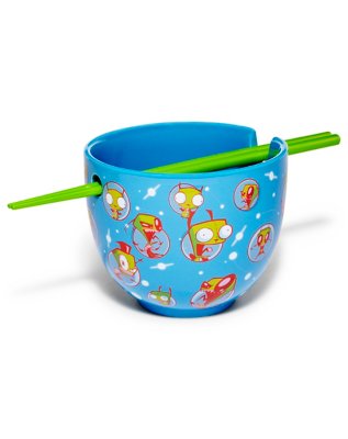 "Invader Zim Bowl with Chopsticks 22 oz. - Nickelodeon"