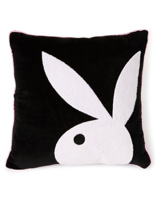 "Black Varsity Playboy Pillow"